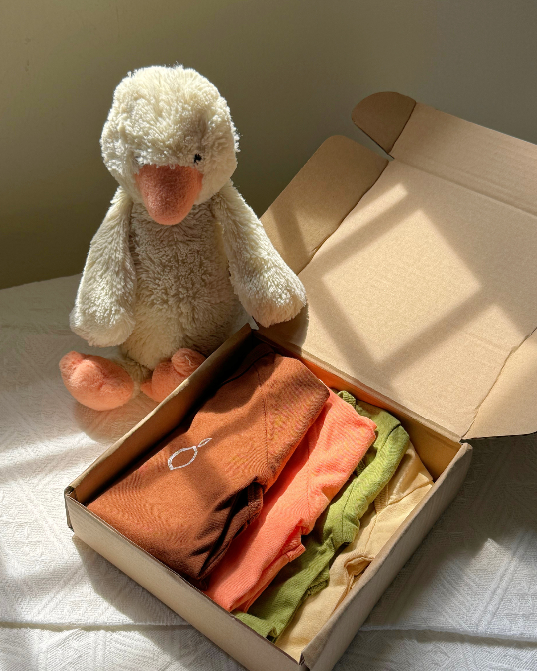 Send this to your loved one as a gift for their newborn baby. It's made of 170gsm cotton and the fabric is OEKO-TEX Standard 100 certified - soft and safe for baby's delicate skin.