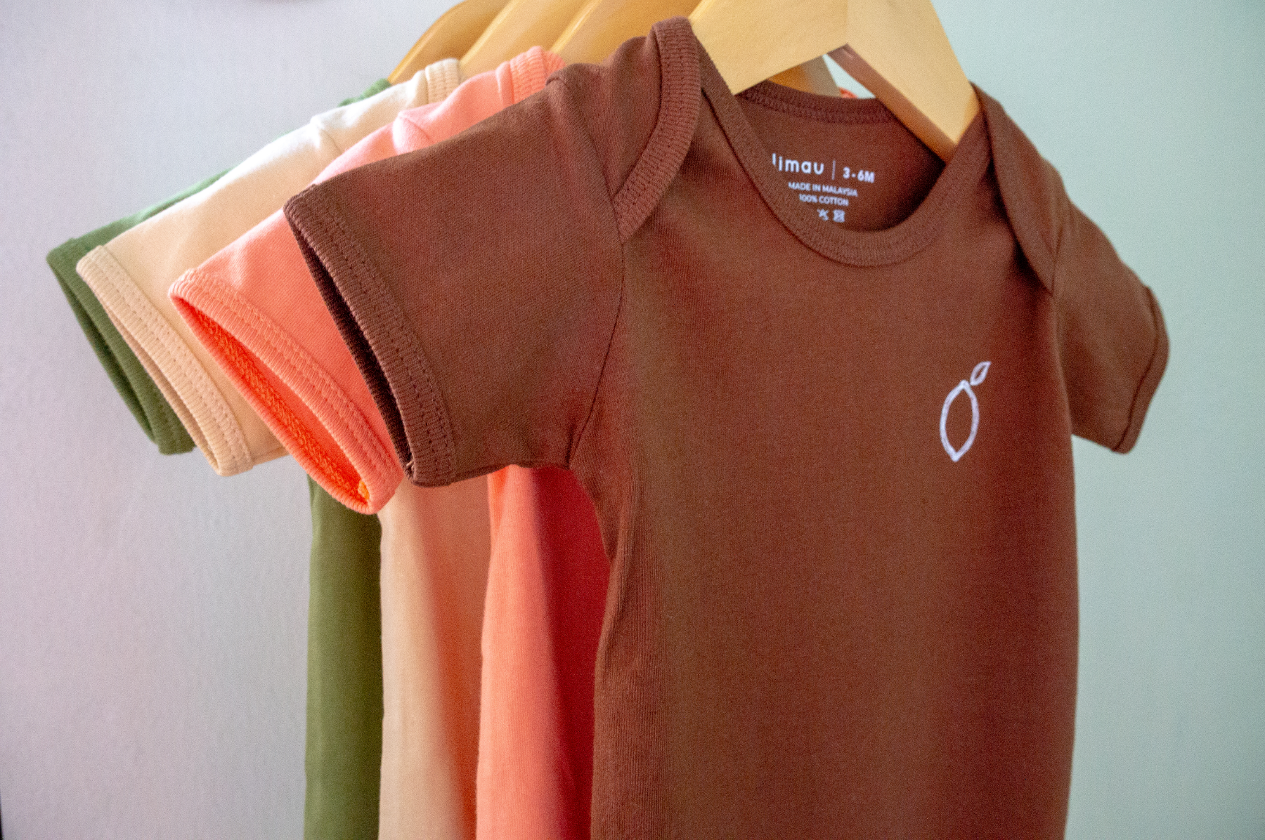 LIMAU baby clothing is made from 100% cotton and locally made in Malaysia.