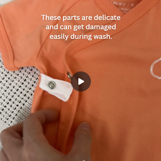 Limau's Kimono Bodysuit needs a little extra love and care - wash our Kimono Bodysuit using a laundry bag to protect the side snap and inner drawstring to avoid damage during washing.